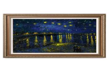 Starry Night Over The Rhone by Vincent Van Gogh 30x24", Framed size: 35x29"